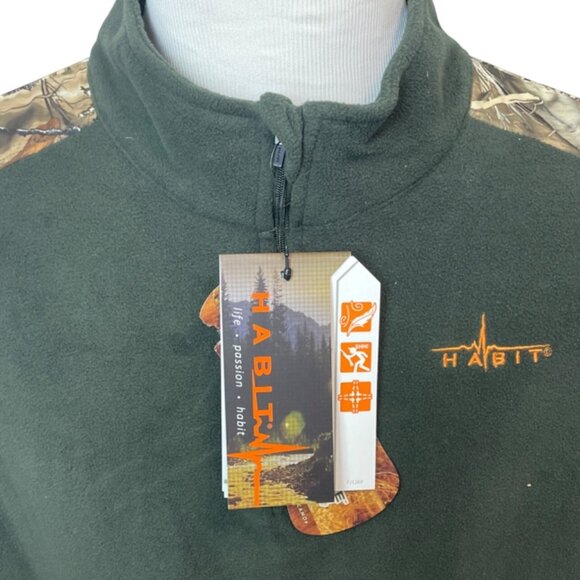 Habit Mens Camouflage Pullover Jacket Green Size 2XL - NWT - Picture 5 of 11